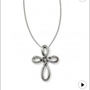 Brighton Interlok Petite Cross Necklace